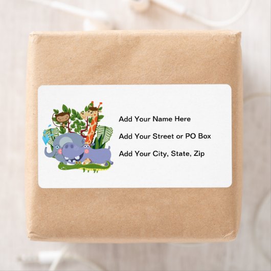 Cute Safari Animals Etiket (Insitu)
