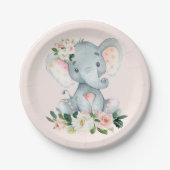 Cute Safari Animals First Birthday  Decor Papieren Bordje (Voorkant)