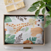 Cute Safari Animals Jungle Pattern Tissuepapier (Geschenk)