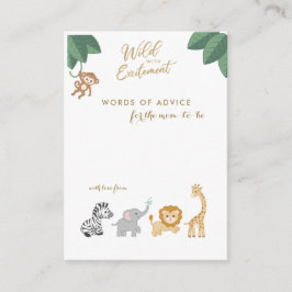 Cute Safari Animals Nieuwe Kaarten van de Gezondhe