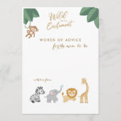 Cute Safari Animals Nieuwe Kaarten van de Gezondhe (Voorkant)