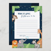 Cute Safari Animals Nieuwe Kaarten van de Gezondhe (Voorkant / Achterkant)