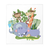 Cute Safari Animals Notitieblok (Voorkant)