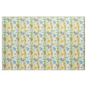 Cute Safari Animals Nursery Fabric Stof (Yard (91,4 cm))