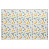 Cute Safari Animals Nursery Fabric Stof (Yard (91,4 cm))