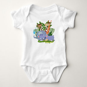 Cute Safari Animals Romper