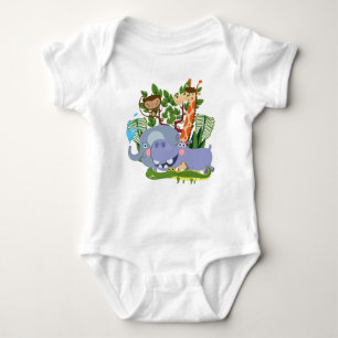 Cute Safari Animals Romper