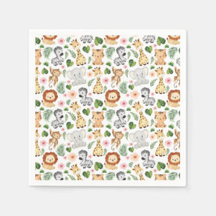 Cute Safari Animals Servet