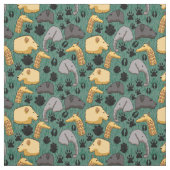 Cute Safari Animals Stof (Swatch)
