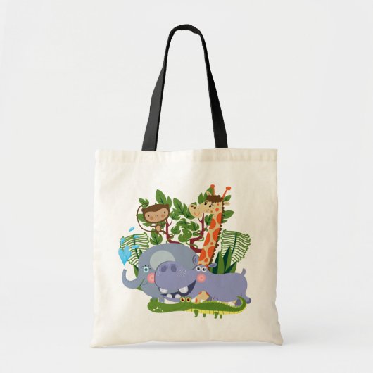 Cute Safari Animals Tote Bag (Voorkant)