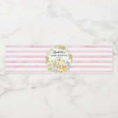 Cute Safari Animals Waterfles Etiket (Enkel label)