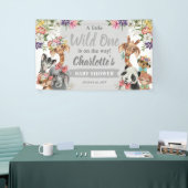 Cute Safari Animals Wild One Boy Baby shower Spandoek (Beurs)