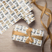 Cute Safari Animals Wild One Cadeaupapier