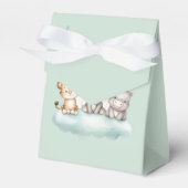 Cute Safari Baby Animal Favor Box  Bedankdoosjes (Voorkant Zijde)