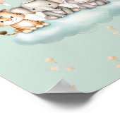 Cute Safari Baby Animal Wall Art Poster (Hoek)