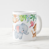 Cute Safari Baby Animals Kinder Grote Koffiekop (Voorkant rechts)