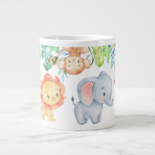 Cute Safari Baby Animals Kinder Grote Koffiekop (Voorkant)