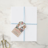 Cute Safari Dieren Wilde Eén Meisje Baby Shower  Cadeaulabel (Met Touw)