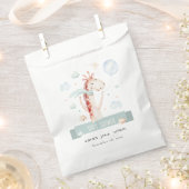 Cute Safari Giraffe Star Cloud Ballon Baby shower Bedankzakje (Geknipt)