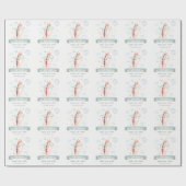 Cute Safari Giraffe Star Cloud Ballon Baby shower Cadeaupapier (Vlak)