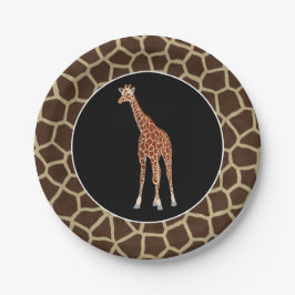 Cute Safari Giraffe Wild Animal ThMED Papieren Bordje
