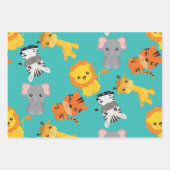 Cute Safari Inpakpapier Vel (Voorkant)