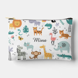 Cute Safari Jungle Animals Personalized Baby Name Etui