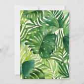 Cute Safari Jungle Animals Wild One Baby Shower Kaart (Achterkant)