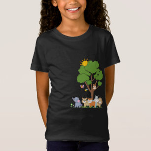 Cute Safari & Jungle Dieren U Kids T-Shirt