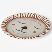 Cute Safari Lion Baby shower Papieren Bordje (Gekanteld)
