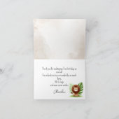 Cute Safari Lion Birthday Bedankkaart (Binnen)