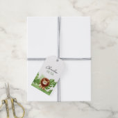Cute Safari Lion Birthday Cadeaulabel (Met Touw)