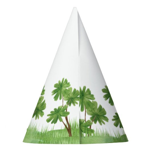 Cute Safari Lion Birthday Feesthoedjes (Achterkant)