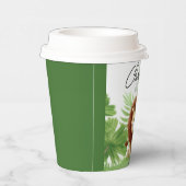 Cute Safari Lion Birthday Papieren Bekers (Rechts)