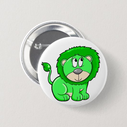 Cute Safari Lion Button (Voorkant /achterkant)