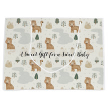 Cute Safari Luipaard Patroon Baby Shower Cadeautas