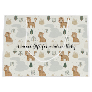 Cute Safari Luipaard Patroon Baby Shower Cadeautas