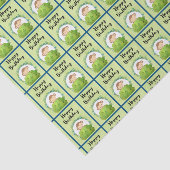 Cute Safari Monkey Happy Birthday Pattern Tissuepapier (Detail)