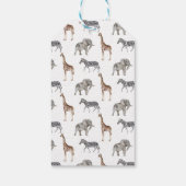 Cute Safari Oerwoud Animals Baby shower Gift Label Cadeaulabel (Achterkant)