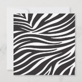 Cute Safari Oerwoud Animals Baby Shower Invitation Kaart (Achterkant)