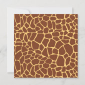 Cute Safari Oerwoud Animals Baby shower Invitation Kaart (Achterkant)