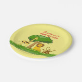 Cute Safari Oerwoud Animals Custom Baby shower Papieren Bordje (Gekanteld)