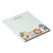 Cute Safari Oerwoud Animals Kinder Notitieblok (Schuin)