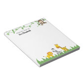 Cute Safari Oerwoud Animals van het bureau van de  Notitieblok (Schuin)