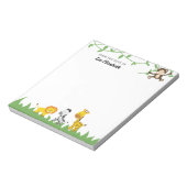 Cute Safari Oerwoud Animals van het bureau van de  Notitieblok (Linkerzijde)