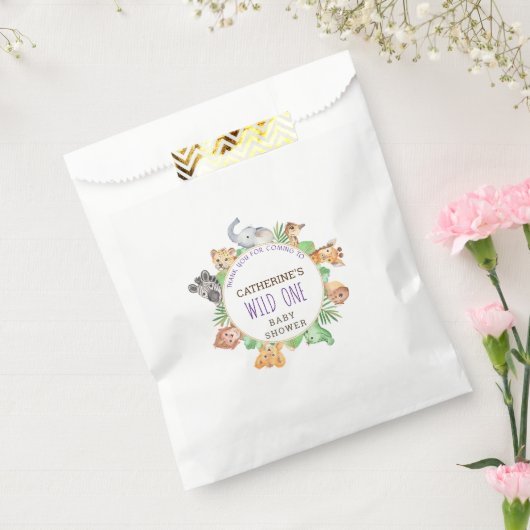 Cute Safari Oerwoud Boys Baby shower Bedankzakje (Gezegeld)