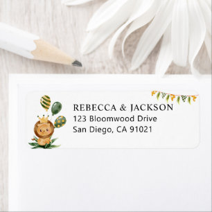 Cute Safari Oerwoud Party Return Address Stickers