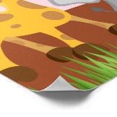 Cute Safari Oerwouden Birthday Party Banner Poster (Hoek)