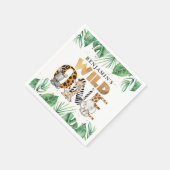 Cute Safari Wild Eén eerste verjaardag Servet (Hoek)