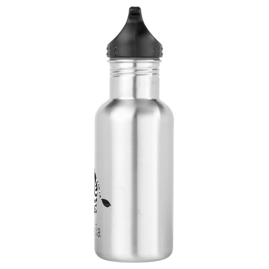 Cute Safari Zebra Kinder School Waterfles (Rechts)